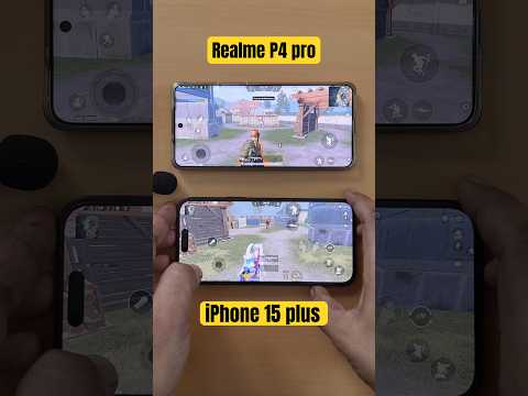 Realme p4 pro vs iPhone 15 plus bgmi test💥 #bgmi #pubg