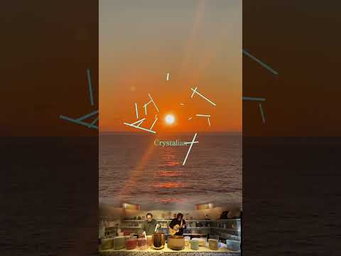 #CrystalSoundBath #crystalbowls #soundbath #accousticguitar #meditation #sunset #shorts