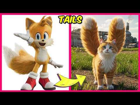 🎉🦔 SONIC THE HEDGEHOG 3 AS CATS & Their Favorite Snacks, Drinks, & Movies! | Knuckles, Shadow, Tails