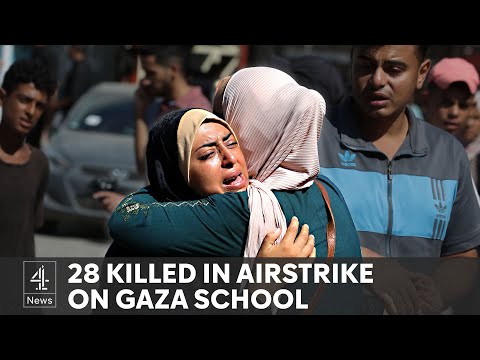 Strike on Gaza school leaves 28 dead, as Israel claims target was terrorist command centre