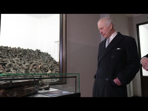 King Charles receives tour of Auschwitz on 80th anniversary of its liberation | AFP