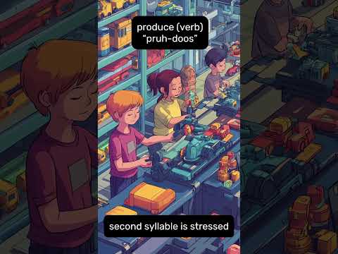 English Pronunciation Training “produce vs. produce” #verb #noun #english #pronunciation #syllable
