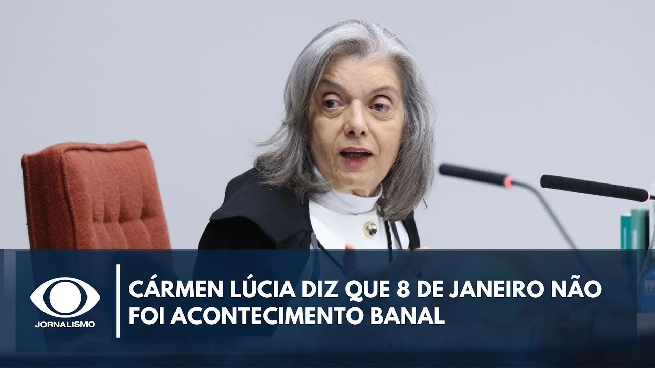 Cármen Lúcia diz que 8 de janeiro não foi acontecimento banal