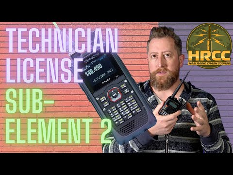 Ham Radio Technician License Prep:  Sub-Element 2 (2022-2026)