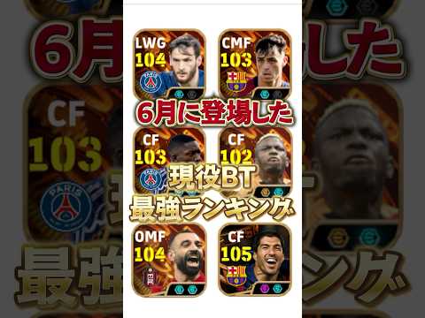 6月に登場した現役BT最強ランキング#イーフト #efootball #イーフットボール