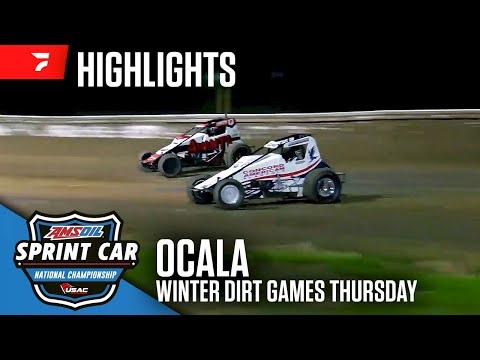 𝑯𝑰𝑮𝑯𝑳𝑰𝑮𝑯𝑻𝑺: USAC AMSOIL National Sprint Cars | Ocala Speedway | February 13, 2025 - dirt track racing video image