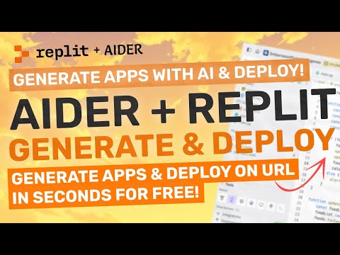 Aider + Replit : Generate Full-Stack Apps & Deploy in Seconds for FREE! (w/ Claude 3.5 Sonnet)