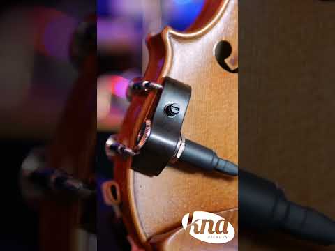 KNA VV-3V portable violin and viola pickup with built-in onboard volume control #Shorts