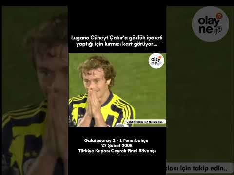 Lugano'dan Cüneyt Çakır'a 'Gözlük' İşareti = Kırmızı Kart! #galatasaray #fenerbahçe #hakem #futbol
