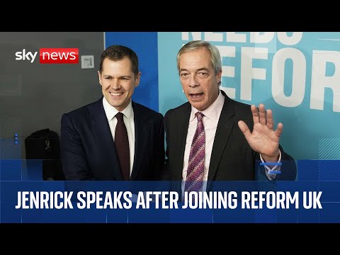 Sacked Tory defector Robert Jenrick joins Reform - watch news conference live