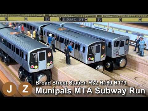 Munipals MTA Broad Street Subway Run With R32 R160 R179