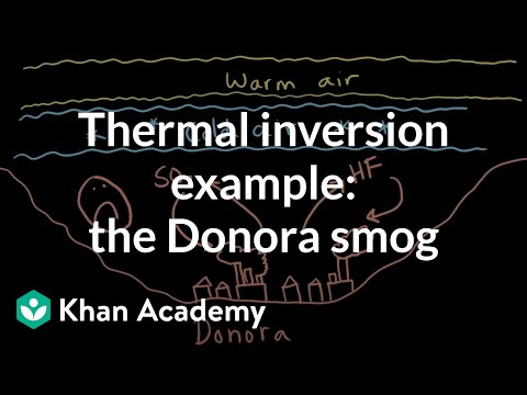 A Thermal Inversion Example in Donora | AP Environmental Science | Khan Academy
