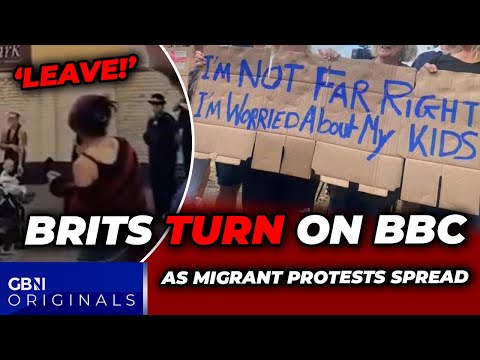 WATCH: Furious Brits TURN on BBC over migrant crime as Epping protests spread: 'LEAVE!'