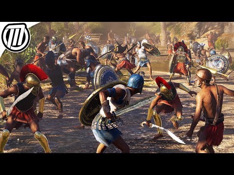 Assassin's Creed Odyssey: HUGE 300 Soldier Battle Gameplay (Spartan Conquest 4K) - UCDROnOVjS6VpxgAK6-HpzAQ