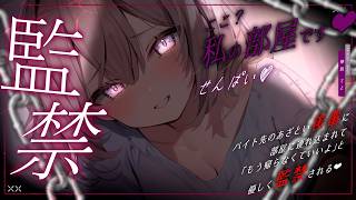 【男性向け】ヤンデレ＆ストーカーなバ先の後輩に部屋に連れ込まれて監禁される…￤ASMR/独占欲/大学生/監禁/軟禁￤CV:神凪てと【黒3di