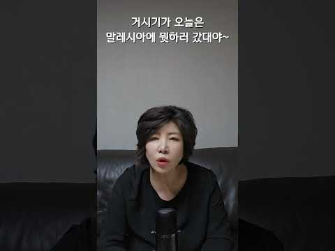 거시기가 오늘은 말레시아에 뭣하러 갔대야~