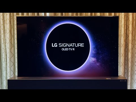 LG Rollable OLED TV R First Look: LG's Most Expensive TV Ever! (UAE)