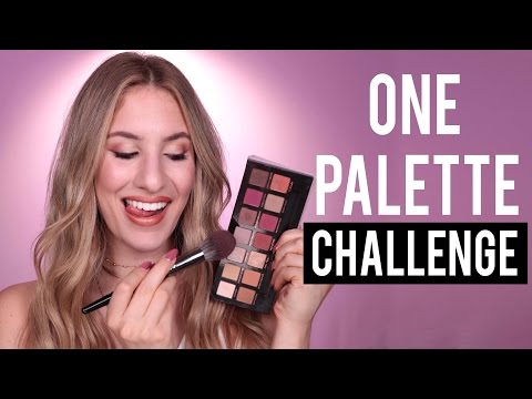 FULL FACE Using Only ONE EYESHADOW PALETTE Challenge | JamiePaigeBeauty - UCzqyss12CyV4jZtrhpksF4Q