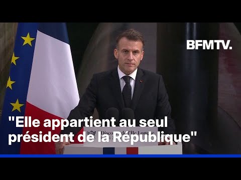 Dissuasion nucléaire: Emmanuel Macron assure qu'"il n'y aura aucun partage de la décision ultime"