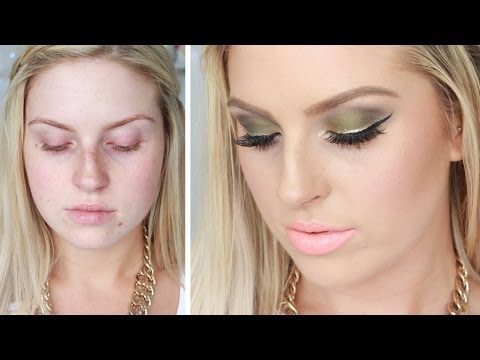 Chit Chat GRWM ♡ Glamorous Khaki Green, Gold & Neon Peach! - UCMpOz2KEfkSdd5JeIJh_fxw