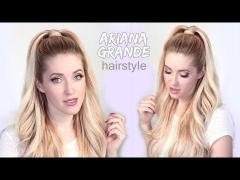 Ariana Grande hair tutorial ❤ Half ponytail hairstyle with extensions - UCeRF3k69cJnxB87lwk9KbrA