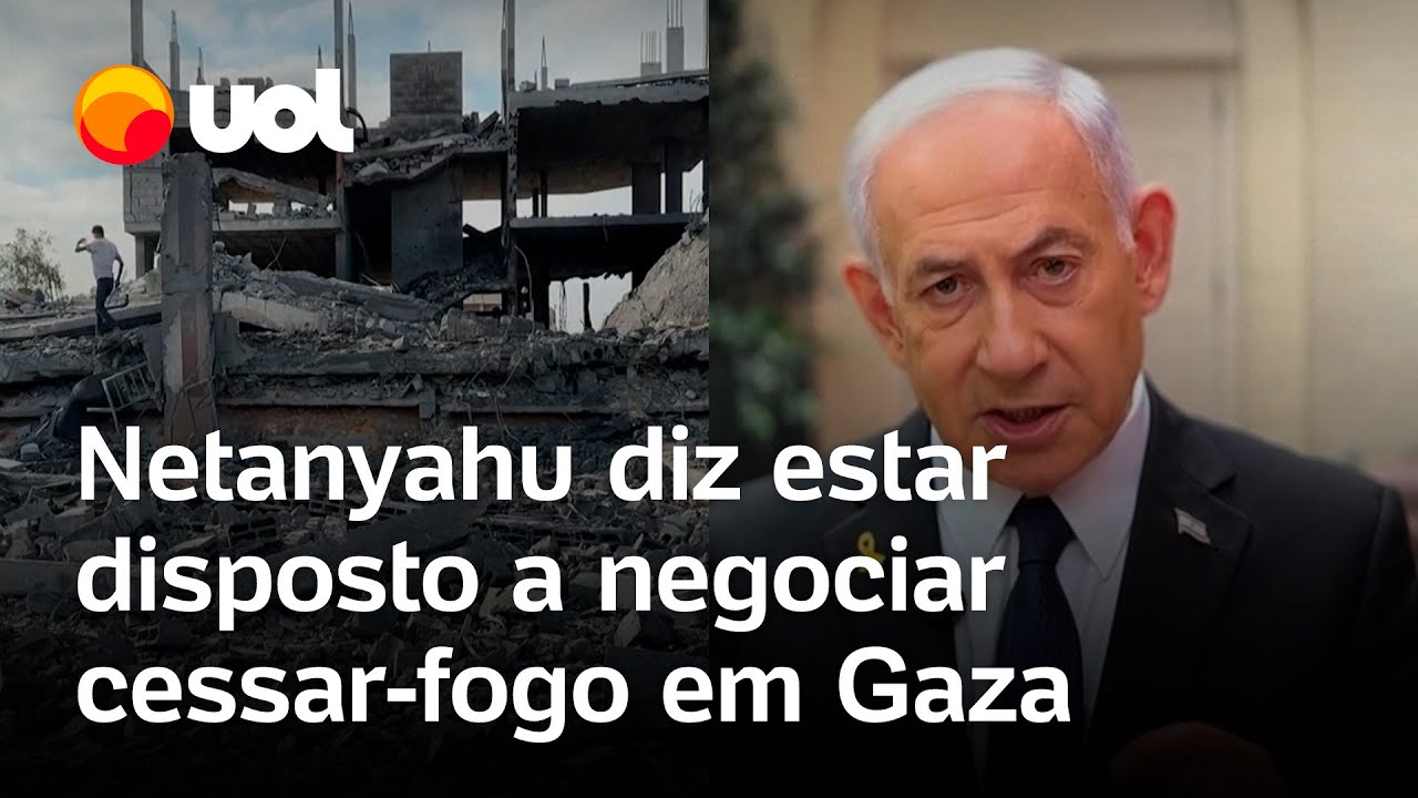 Israel x Hamas Netanyahu diz estar disposto a negociar cessar fogo permanente em Gaza confira