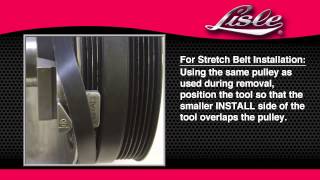 Stretch serpentine shop belt tool