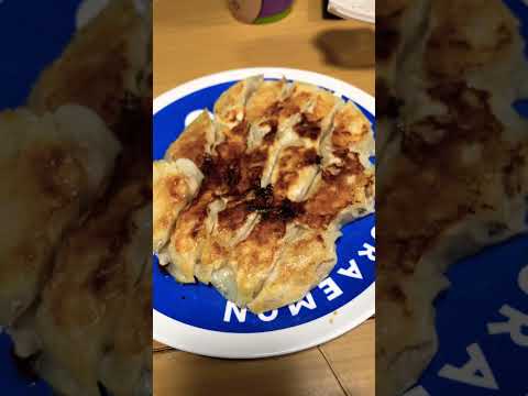 #中華スープ #青椒肉絲風炒め #ぎょうざ