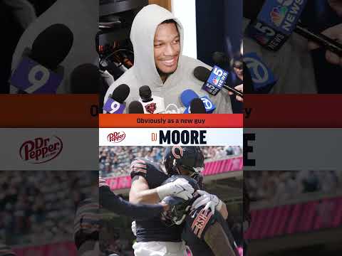 DJ Moore on being named team captain #nfl #bears #shorts video clip