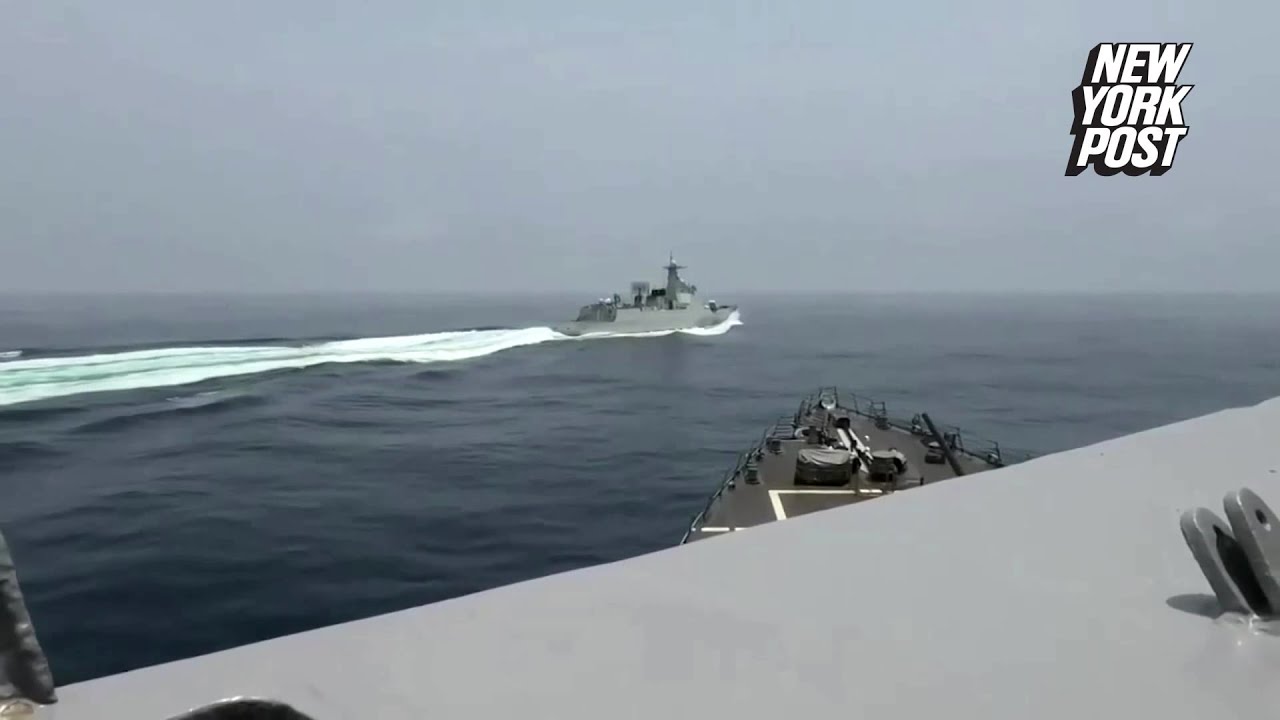 WATCH: Chinese ship ‘cuts off U.S. destroyer’ in Taiwan Strait