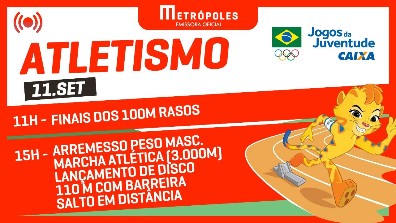 JOGOS DA JUVENTUDE 2025 – ATLETISMO (MANHÃ) – 11.09.25