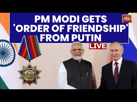 PM Modi LIVE: PM Modi Receives Russia's Highest Civilian Honour For "Outstanding Service"