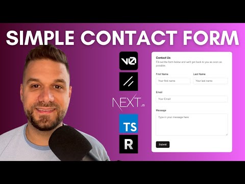 Simplest way to build Contact Form (Next.js, Shadcn, V0, Resend)