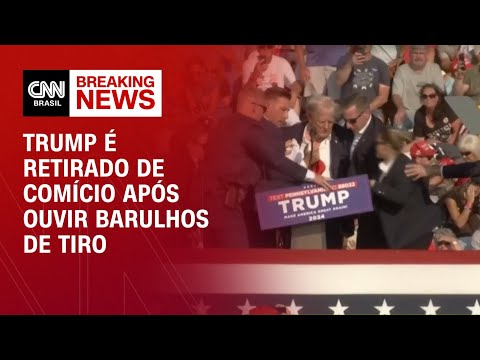 ​Breaking News: Trump é retirado de comício após supostos disparos de arma de fogo