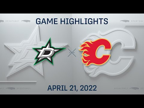 NHL Highlights | Stars vs. Flames - Apr 21, 2022