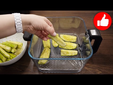 Это Первое, Что Я Готовлю Из Кабачков этим летом: вкусные жареные кабачки в аэрогриле