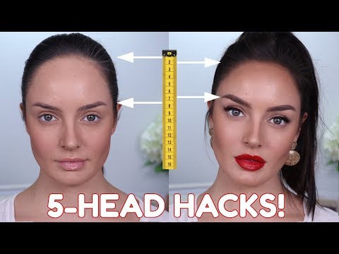 10 Tips & Tricks to Make Your Forehead Look Smaller! \ Beauty Hacks for Big Foreheads!