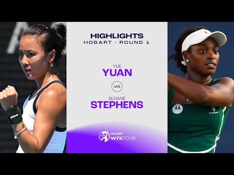 Yue Yuan vs. Sloane Stephens | 2024 Hobart Round 1 | WTA Match Highlights