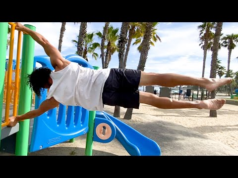 How To Human Flag- Flag Pole Hold Progressions Calisthenics Tutorial