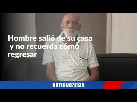 Señor mayor desconoce cómo regresar a su casa