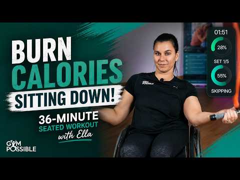 Burn Calories Sitting Down! 36-Minute Seated Workout with Ella
