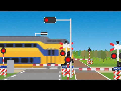 Dutch Railroad crossings animation complication【踏切アニメ】オランダのふみきりカンカン総集編