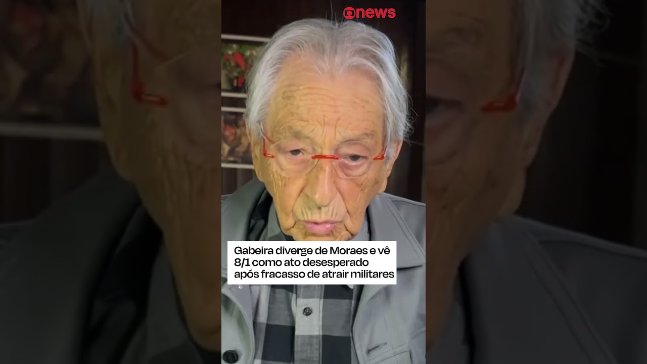 Gabeira diverge de Moraes e vê 81 como ato desesperado após fracasso de atrair militares