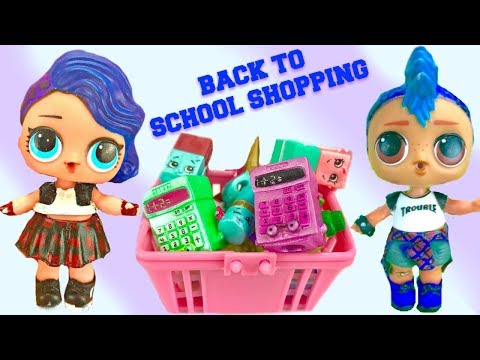 LOL Surprise Punk Boi and Punkette Go Back to School Supply Shopping - UC5qTA7teA2RqHF-yeEYYANw