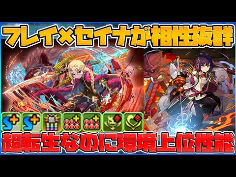 超転生フレイがセイナと相性抜群！スキブ6で評価爆上がり決定！【パズドラ】