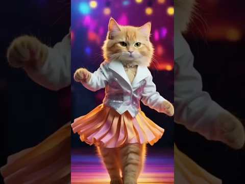 A cute Russian cat dancing on her friend 💍😅🤣#catshorts#cat#catlover#kidsflowai