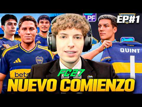 COMENCE UN MODO CARRERA EN EL FC 27 CON BOCA JUNIORS DE ENTRENADOR... EPISODIO 1