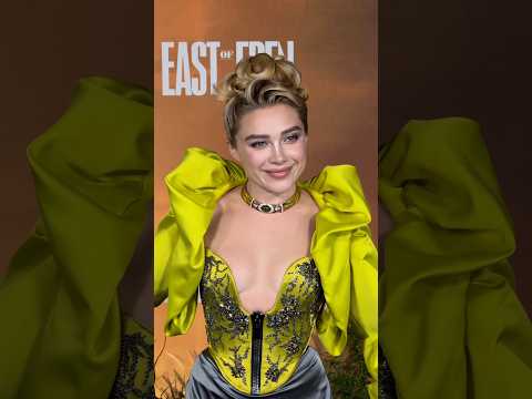 Florence Pugh brings Garden of Eden glamour to the East of Eden carpet💚