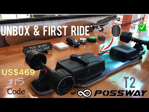 Possway T2 1,000w Hub Drive - Best Budget EBoard at US9 -Andrew Penman EBoard Reviews-Vlog No.192