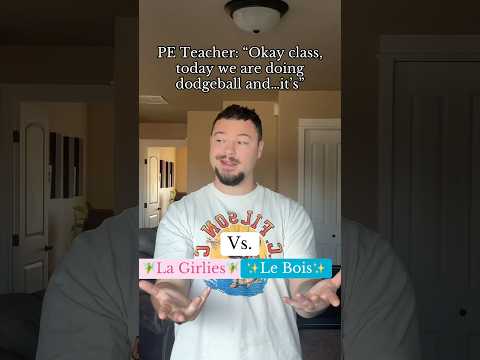 POV: The Teacher Says It’s Boys Vs Girls <strong>Dodgeball</strong> 😈😈😈 #satire